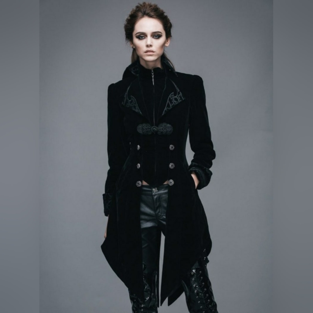 Black Gothic Women's Jacket Coat